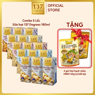 Sữa hạt 137 DEGREES Nhiều Vị Lựa Chọn 180ML Dinh Dưỡng Healthy Nhập Khẩu Thái Lan