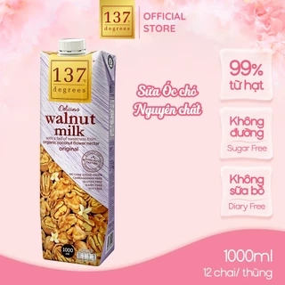 Sữa Hạt Nguyên Chất 137 DEGREES Có Vị Ngọt Từ Mật Hoa Dừa (Không Đường) Healthy Dinh Dưỡng Thái Lan