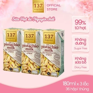 Sữa Hạt Dẻ Cười Nguyên Chất 137 DEGREES Ngọt Tự Nhiên Từ Mật Hoa Dừa (Không Đường)