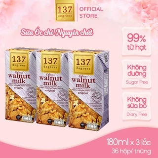Sữa Hạt Óc Chó Nguyên Chất 137 DEGREES Có Vị Ngọt Tự Nhiên Từ Mật Hoa Dừa Healthy