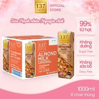 Sữa hạt Hạnh Nhân Nguyên Chất 137 Degrees 1L Healthy Nhập Khẩu Thái Lan
