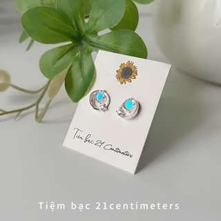 Khuyên tai bạc Đại Dương trang sức bạc Tiệm bạc 21Centimeters