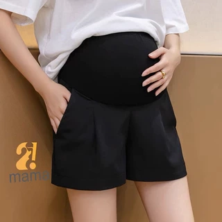 Quần Đùi Bầu 2mama Mẫu Mới Mùa Hè 2025 Chất Umi Mềm Mát Có Chun Điền Chỉnh Đủ size V046