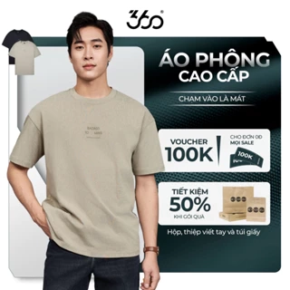 Áo thun nam form rộng thoải mái thương hiệu 360 Boutique áo phông nam cotton cao cấp - APHTK611