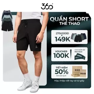 Quần đùi nam thể thao 360 Boutique quần short gió chạy bộ tập gym đi biển mặc nhà thoải mái QSGOL607