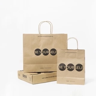 Túi giấy kraft đựng quà thương hiệu thời trang nam 360 Boutique - TÚI GIẤY NHỠ 30x35x10