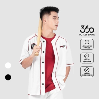 Áo thun nam bóng chày thương hiệu 660 Boutique jersey hình thêu dày dặn form oversize áo sơ mi unisex - SHNTK416