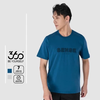 Áo thun nam hình in kết hợp thêu viền trẻ trung năng động thương hiệu 360 Boutique chất liệu cao cấp - APHTK507