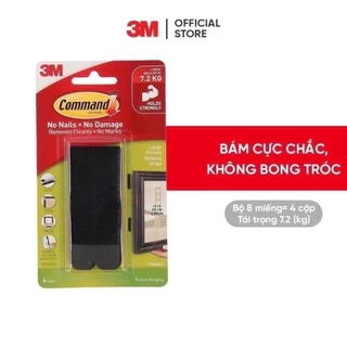 Bộ 8 Miếng dán treo tranh 3M™ Command™, 17206, độ bền cao, bám cực chắc, tải trọng 5.4kg, Dùng treo tranh