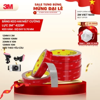 Băng Keo cường lực 2 mặt 3M™ Acrylic Foam Tape 4229P- Độ bám dính cao, lắp ráp nội ngoại thất, vật dụng gia đình....