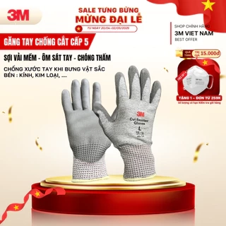 Găng tay chống cắt cấp độ 5 3M™ GTCC - Ứng dụng cầm, bưng bê vậy sắc nhọn kính, kim loại,...