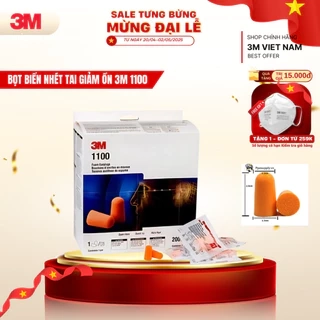 Nút tai dạng bọt xốp không dây giảm ồn 3M™ 1100