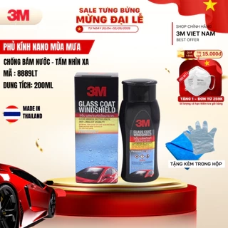 Dung dịch chống bám nước kính xe 3M™ Glass Coat Windshield 3M 08889 LT 200ml
