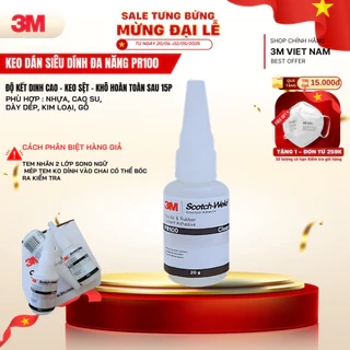 Keo dán đa năng Scotch-Weld 20g 3M™ PR100 Dán dày dép, nhựa, Gỗ... bảo quản ngăn mát tốt nhất