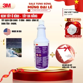 - Kem Tẩy Ố, Mốc Kính Xe Hơi 3M™ Creme Cleanser Limpiador En Crema 946ml