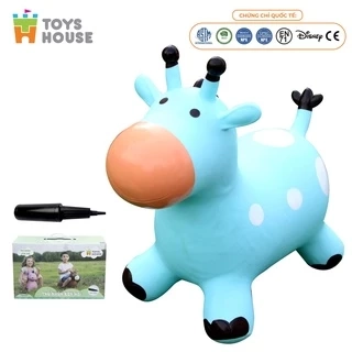 Thú nhún trẻ em hình chú hươu Toyshouse (kèm bơm và hộp) - Tiêu chuẩn Xuất khẩu Châu Âu EN71