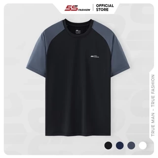 Áo Phông Nam Cổ Tròn Mùa Hè 5S FASHION COOLING Nhẹ Mát, Thiết Kế Tay Raglan Khỏe Khoắn (01-ATS25055)