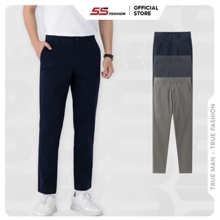 Quần Dài Kaki Nam 5S FASHION Chất Cotton Trơn Basic Phom Regular Thoải Mái QKK24005