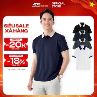 Áo Polo Nam MIX-COLOR Ngắn Tay 5S FASHION Cotton Mát Lạnh, Thoáng Khí, Lịch Lãm APC25033