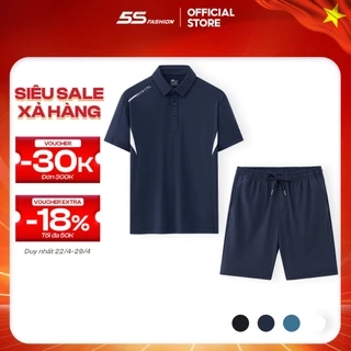 Bộ Quần Áo Thể Thao Nam 5S FASHION Tay Raglan Thiết Kế Khỏe Khoắn (ATS24047-QST25021)