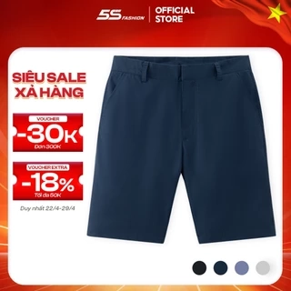 Quần Short Kaki Nam 5S FASHION Mềm Mịn,Thiết Kế Cúc Ẩn Mặt Trong Lịch Sự (QSK25014)