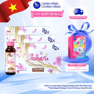 Combo 3 Hộp Nước Uống Shiharu Placenta Đều Màu Da, Cân Bằng Nội Tiết Tố Nữ, Ổn Định Giấc Ngủ 10 lọ/Hộp