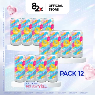 Pack 12 Lon Nước Uống Làm Đẹp Da 82X Kakemono Vị Ổi Hồng Bổ Sung Collagen Chiết Xuất Từ Da Cá Ngừ Đại Dương 245ml/lon