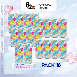 Pack 18 Lon Nước Uống 82X Kakemono Vị Ổi Hồng Ngừa Lão Hóa, Tăng Sức Đề Kháng 245ml/Lon