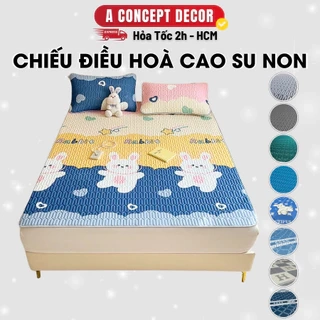 Chiếu Điều Hoà Cao Su Non A Concept Decor Chiếu Điều Hoà Tencel Cao Cấp Mát Lạnh Bo Chun Chiếu Ngủ Êm Ái Thoáng Khí