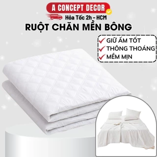Ruột Chăn Mền bông Cao Cấp A Concept Decor Siêu Ấm Nhẹ Cho Mùa Hè Thu Đông Chăn Bông Dày Chuẩn Khách Sạn 5 sao 2mx2m2