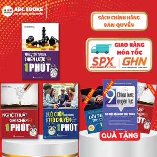 Sách Bộ 3 Cuốn Luyện não trong 1 Phút: Nghệ Thuật Ghi Chép, Rèn Luyện Tư Duy Chiến Lược và Lôi Cuốn Đối Phương