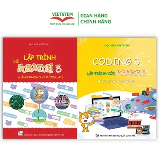 Combo 2 sách hướng dẫn học lập trình Scratch cho học sinh lớp 3