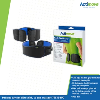 Đai lưng dây đan điều chỉnh, có đệm massage 75535-SPO Actimove Back Stabillizer