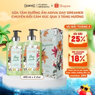 Combo 2 Sữa Tắm Dưỡng Ẩm Hương Nước Hoa ADIVA Sweet Memories 400ml
