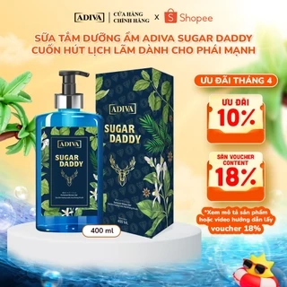 Sữa Tắm Hương Nước Hoa Kháng Khuẩn Cho Nam ADIVA Sugar Daddy 400ml