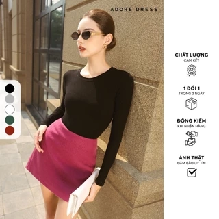 412HT0001 - Áo giữ ấm basic thun tăm nhiều màu ADORE DRESS