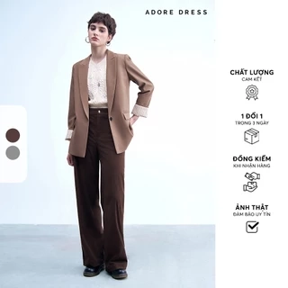 412TR2017-  Quần ống rộng nhung tăm ghi  ADORE DRESS