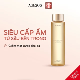 Nước hoa hồng Age20's BiomeLift Essential Toner 195ml