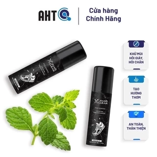 chai xịt giày diệt khuẩn khử mùi hôi giày, hôi chân Nano Xclean For Shoes - Nano Bạc AHT Corp (AHTC) 100ml