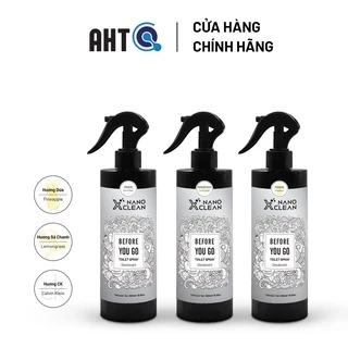 Khử mùi toilet nhà vệ sinh nano bạc Nano Xclean - khử mùi khó chịu, mùi khói thuốc, ẩm mốc nhà vệ sinh 500ML
