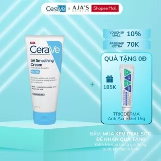 Kem dưỡng ẩm Cerave SA Smoothing Cream dành cho da nhạy cảm 177g/340g - AJA'S SKINLAB