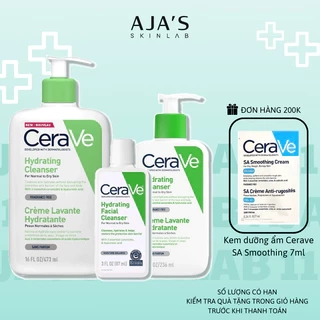 Sữa rửa mặt Cerave Hydrating Cleanser làm sạch sâu dành cho da thường và da khô 88ML/236ML/473ML - AJA'S SKINLAB