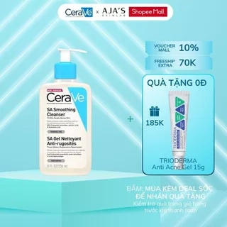 Sữa rửa mặt CeraVe SA Smoothing Cleanser cho da nhạy cảm 236ml - ajaskinlab