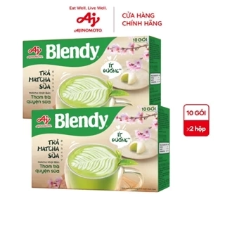 Combo 2 Hộp Trà Matcha sữa Blendy® 160g/Hộp (1 Hộp 10 Gói)