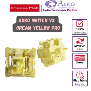 AKKO Switch v3 – Cream Yellow Pro ( 5 pin / 45 switch)