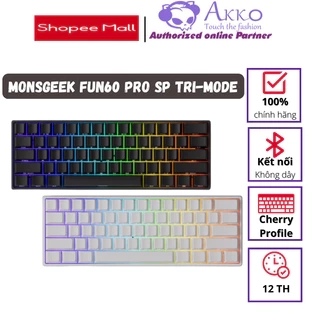 Bàn phím cơ MonsGeek FUN60 Pro SP Black Akko Glare Magnetic Switches - 1 chế độ kết nối dây 8K