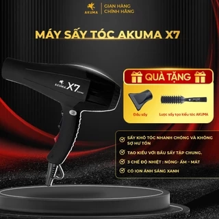 Máy Sấy Tóc AKUMA X7 Công Suất Lớn 2400W - Cho Salon Tóc Chuyên Nghiệp, 2 Chiều Nóng Lạnh, Lõi Đồng, Đồ Bền Cao