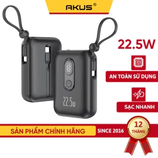 Sạc dự phòng sạc nhanh 22.5w AKUS-DP123 10.000mAh