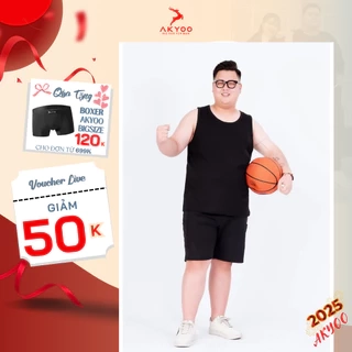 Áo Ba Lỗ Nam Big Size Akyoo 80 - 140kg Thể Thao Khỏe Khắn,Rộng Rãi Thoáng Mát,Vận Động Thoải Mái, Thấm Hút Mồ Hôi-BL