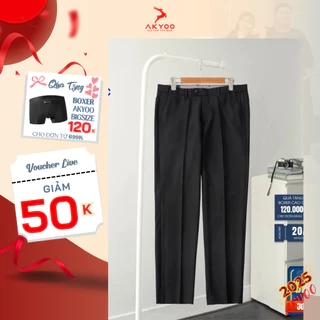 Quần Âu Bigsize Nam 80-140KG AKYOO Cao Cấp, Chống Nhăn, Không Bai Xù - QA 22 (Combo 2 quần tiết kiệm 10%)